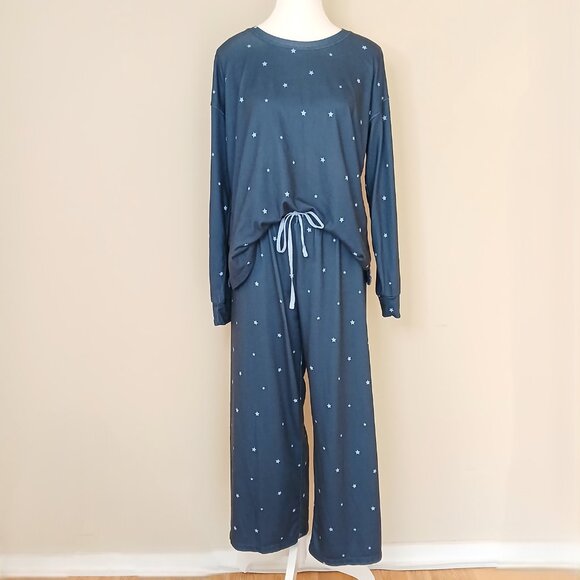 PJ Salvage Stars 2 Piece Pajama Set Size Medium - Picture 1 of 6
